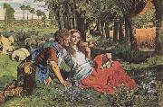 William Holman Hunt The Hireling Shepherd (mk09) oil painting